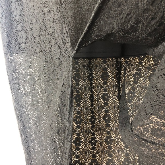 VOLCOM EUC Black Lace Boho Maxi Skirt - Size Large 14 - Picture 11 of 13